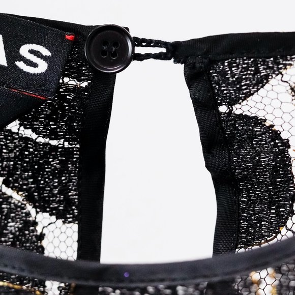 Rochas Floral Black and Gold Lace Top - Picture 7 of 9